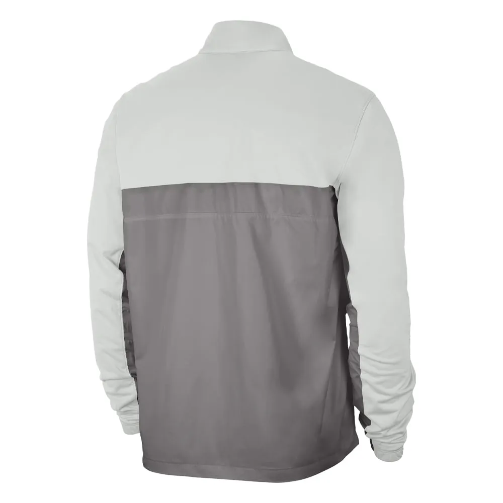 Snag Free Fabric Nike Shield Victory 1/2 Zip Golf Wind Jacket - Photon Dust/Dust/Black