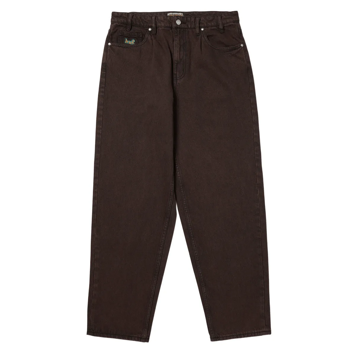 HUF Cromer Washed Jeans - Bison Wide Leg