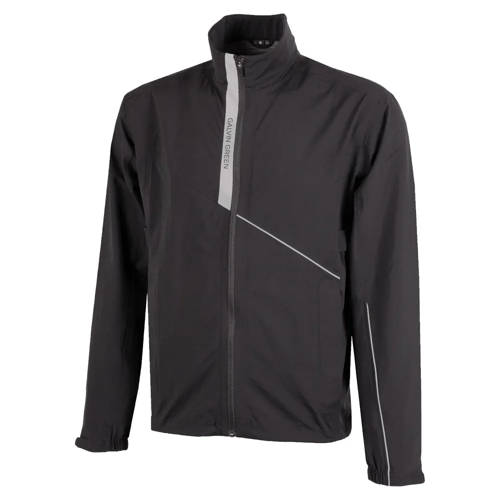 Reflective Safety Details Neutral Style Galvin Green Apollo Waterproof Jacket - Black/Sharkskin