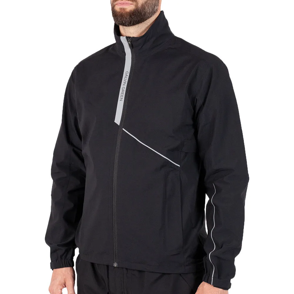 Abrasion Resistant Surface Rainy Day Galvin Green Apollo Waterproof Jacket - Black/Sharkskin