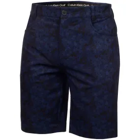 Loose Fit Calvin Klein Genius Printed Stretch Shorts - Navy