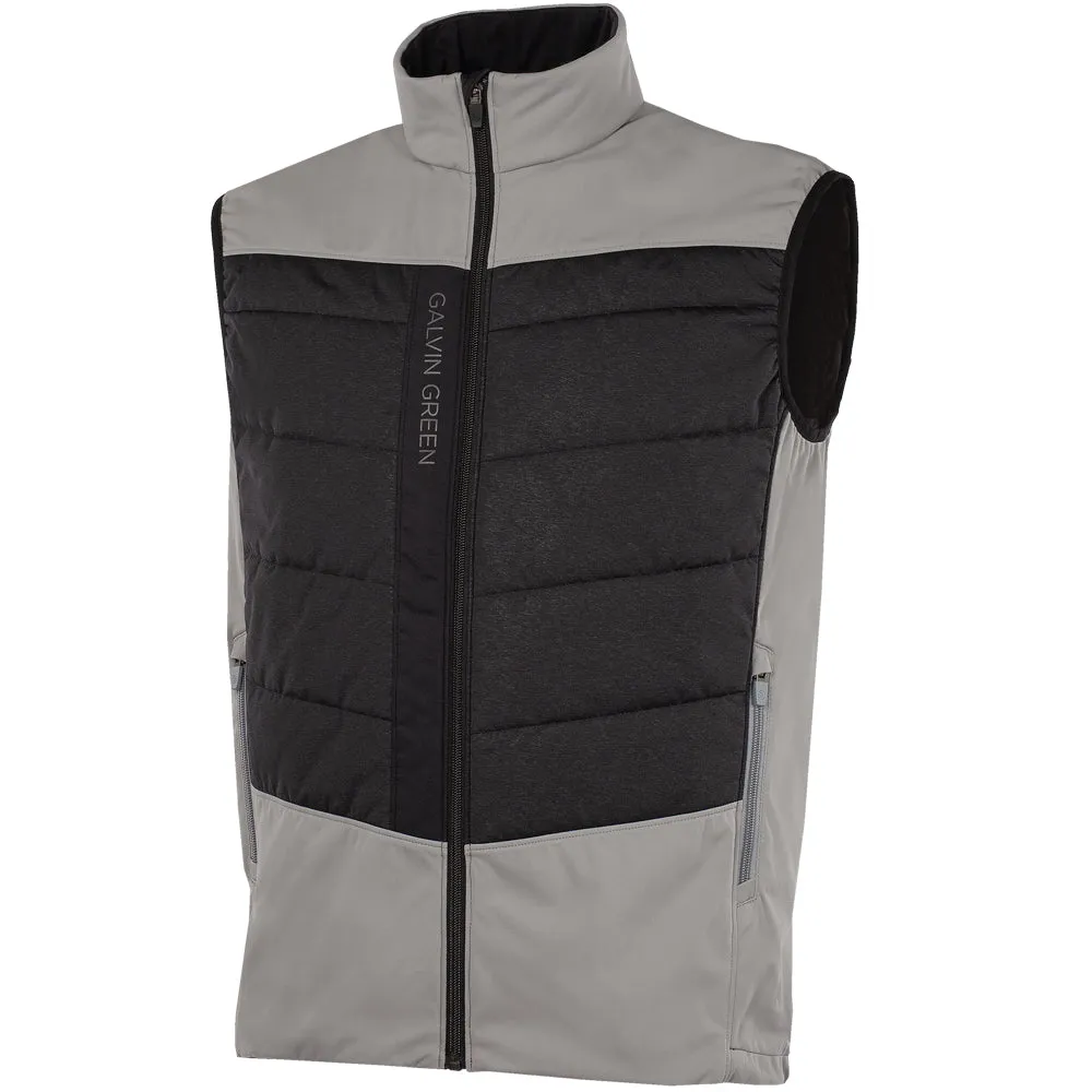 without buttons Galvin Green Lauro Windstopper Gilet - Sharkskin/Black