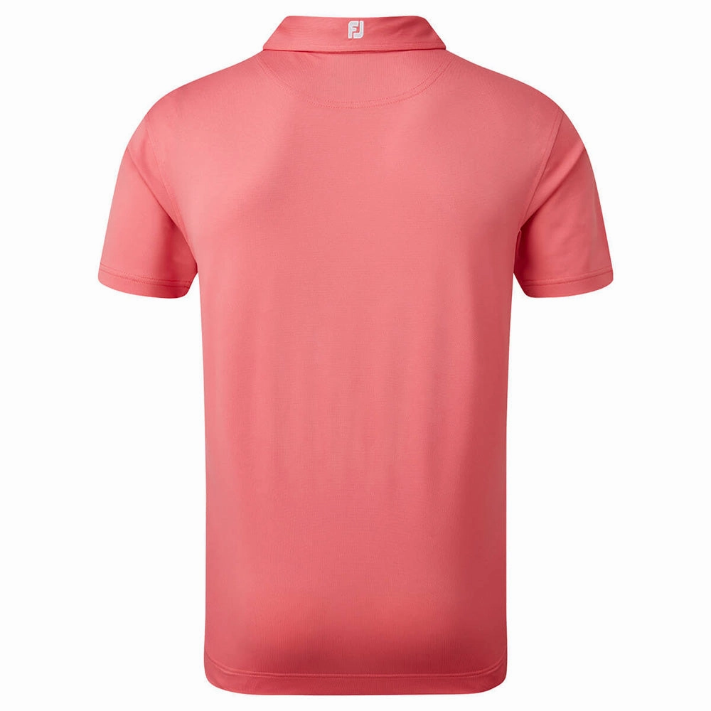 Wrinkle-Free FootJoy Stretch Pique Solid Colour Polo Shirt - Cape Red