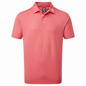 FootJoy Stretch Pique Solid Colour Polo Shirt - Cape Red Smart Design