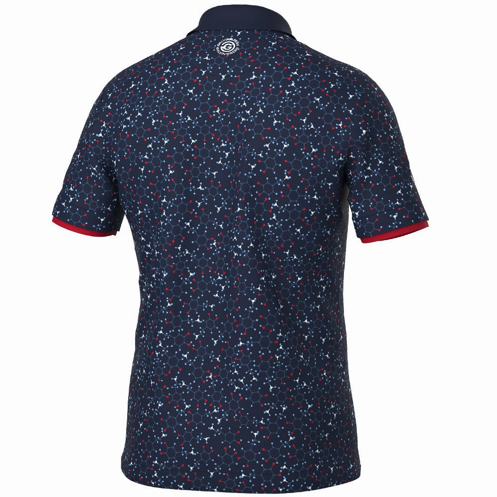 Galvin Green Mannix Polo Shirt - Navy/Red Minimalist Wear