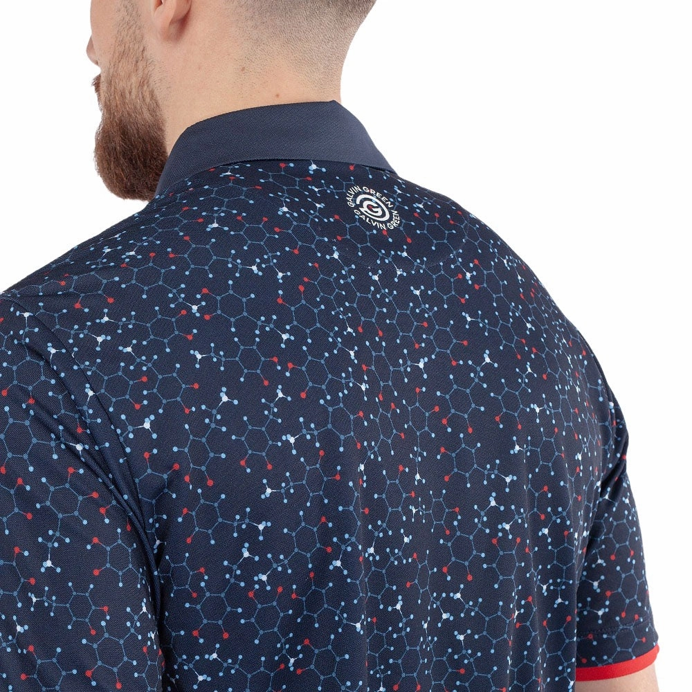 Galvin Green Mannix Polo Shirt - Navy/Red Stylish High-End Quality