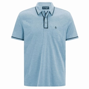 Light Style Original Penguin Performance Earl Polo Shirt - Powder Blue