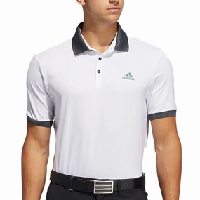 adidas Ultimate365 Delivery Polo Shirt - White Contrast Inner Binding Chic Look