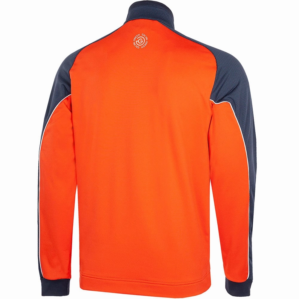 Outdoor Minimal Galvin Green Daxton 1/2 Zip Insula Pullover - Orange/Navy/White