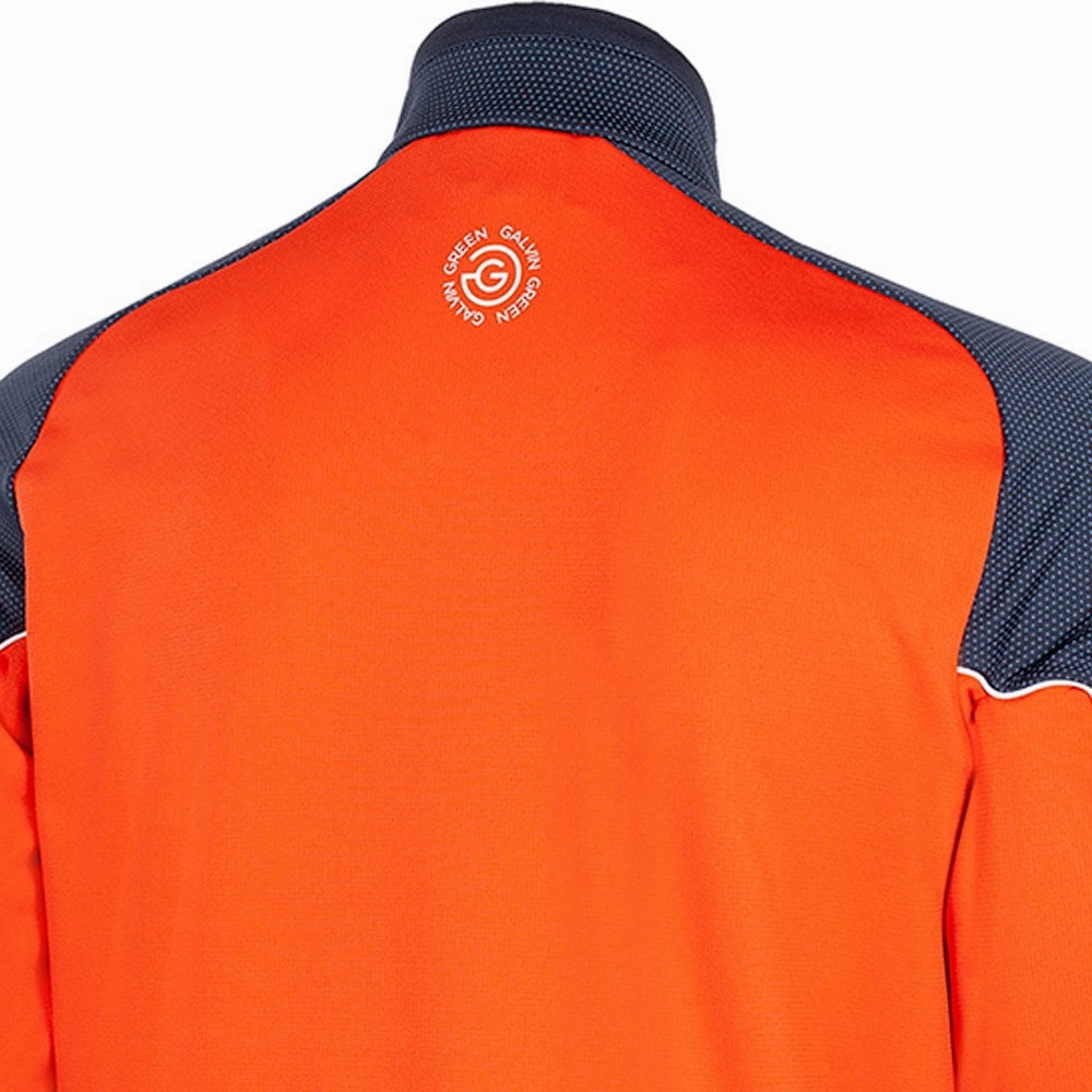 product team spirit Casual Layering Galvin Green Daxton 1/2 Zip Insula Pullover - Orange/Navy/White