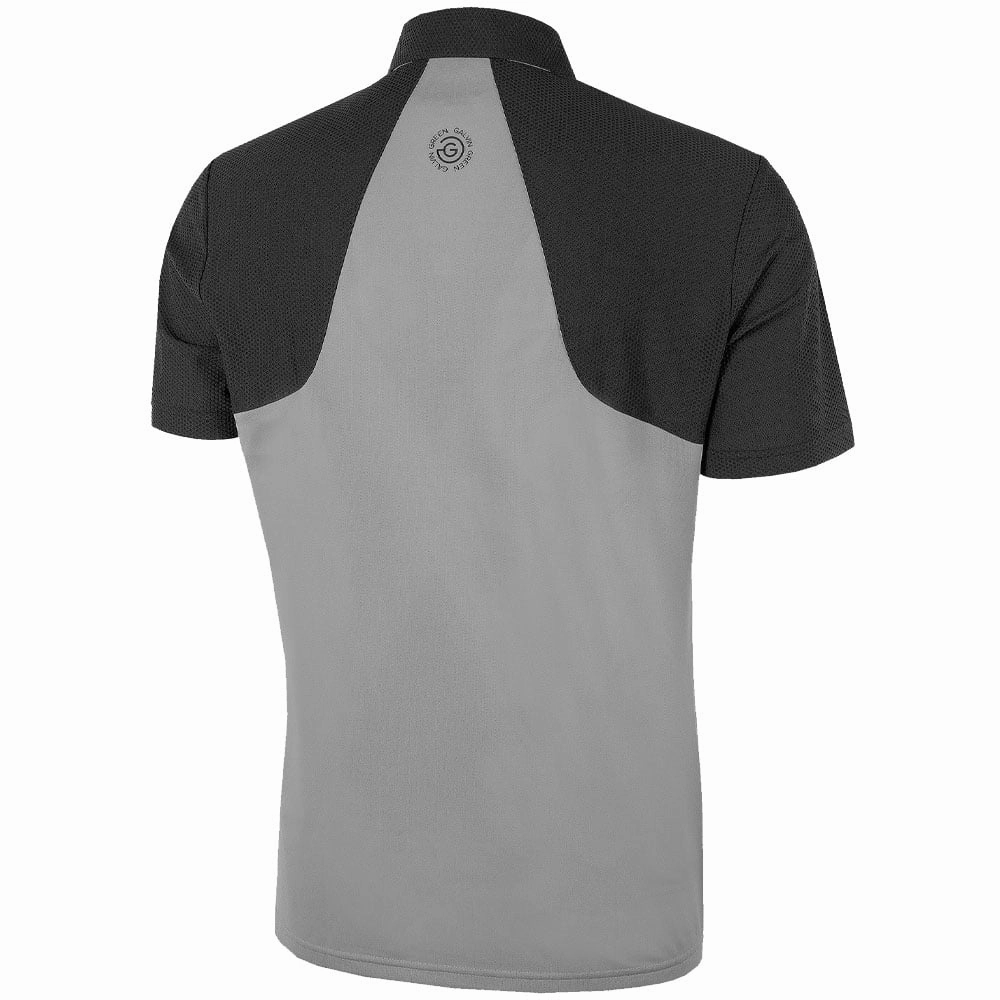 Functional Comfort Timeless Piece Galvin Green Massimo Ventil8  Polo Shirt - Sharkskin/Black