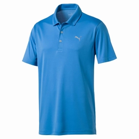 Relaxed Fit Easy Style Wear Puma Rotation Golf Polo - Blue Azur