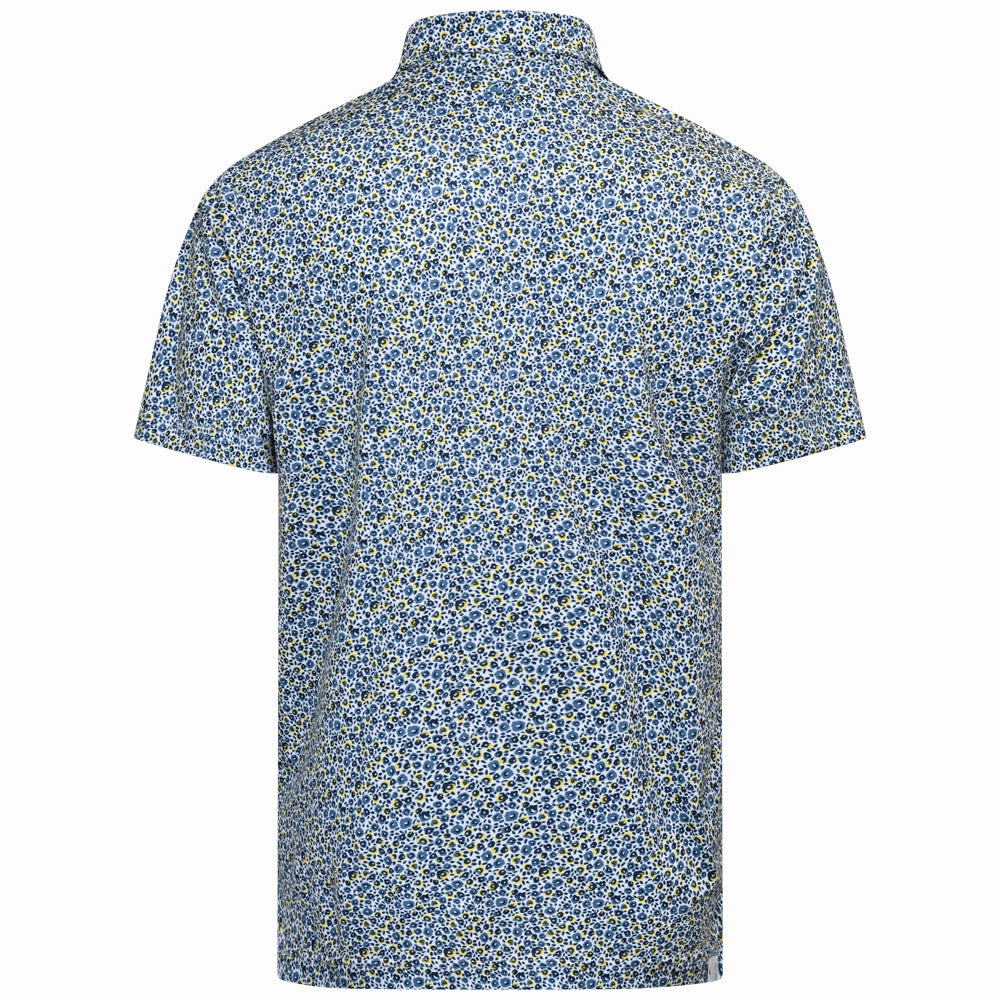 Premium Material Cool and Chic Puma MATTR Soto Polo Shirt - White Glow/Pel?? Yellow