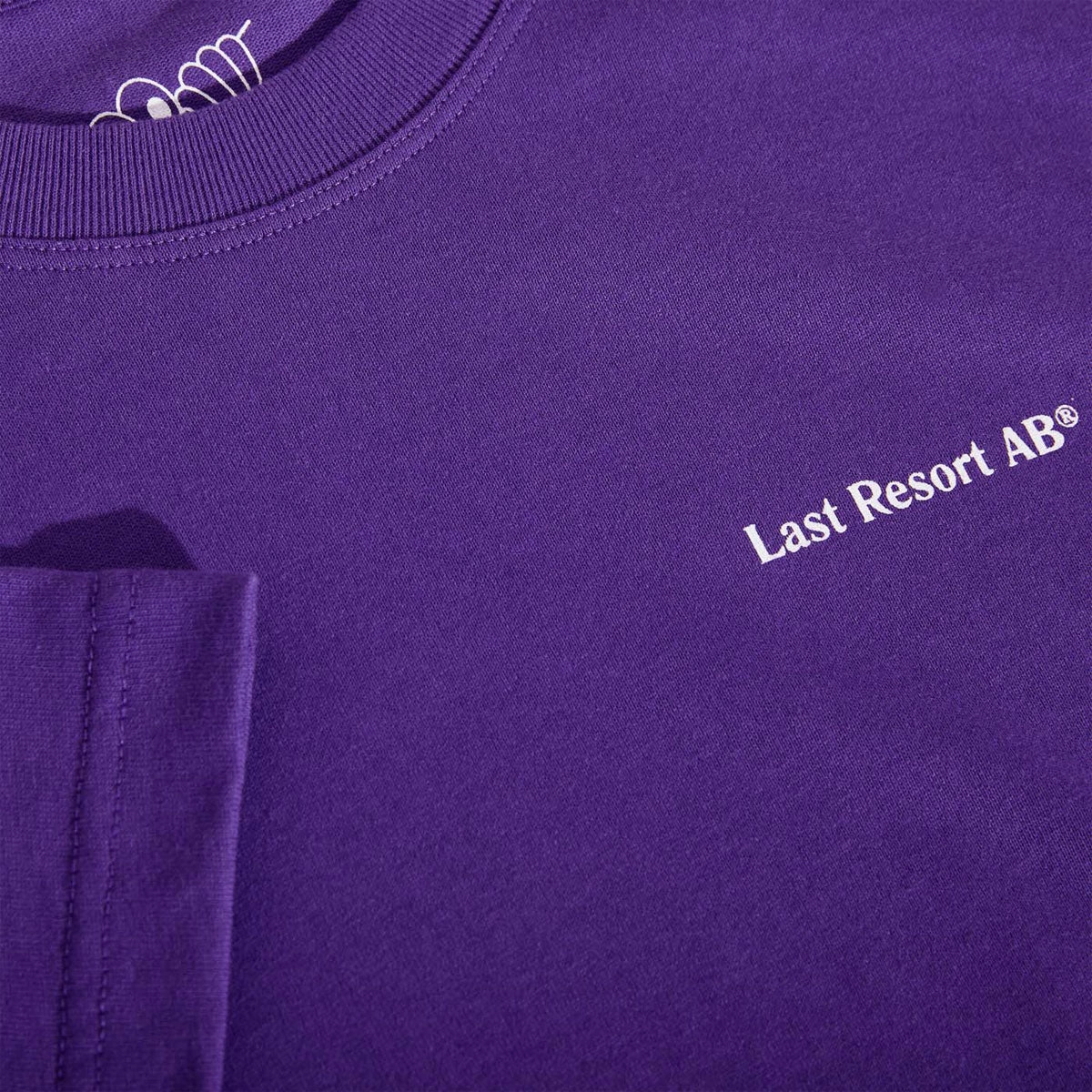 Last Resort AB Atlas Monogram T-Shirt - Heliotrope/White Trendy Look Practical Comfort