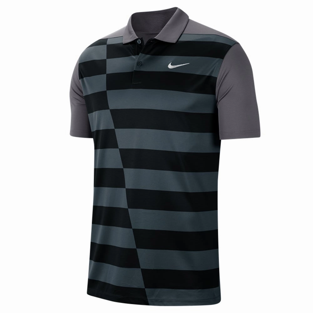 Relaxed fit wear Relaxed Wear Nike Dri-FIT Graphic Polo - Dark Grey/White