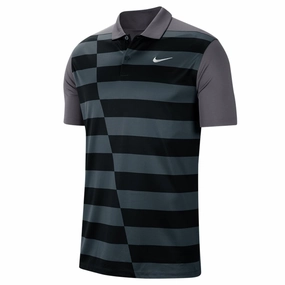 Relaxed fit wear Relaxed Wear Nike Dri-FIT Graphic Polo - Dark Grey/White