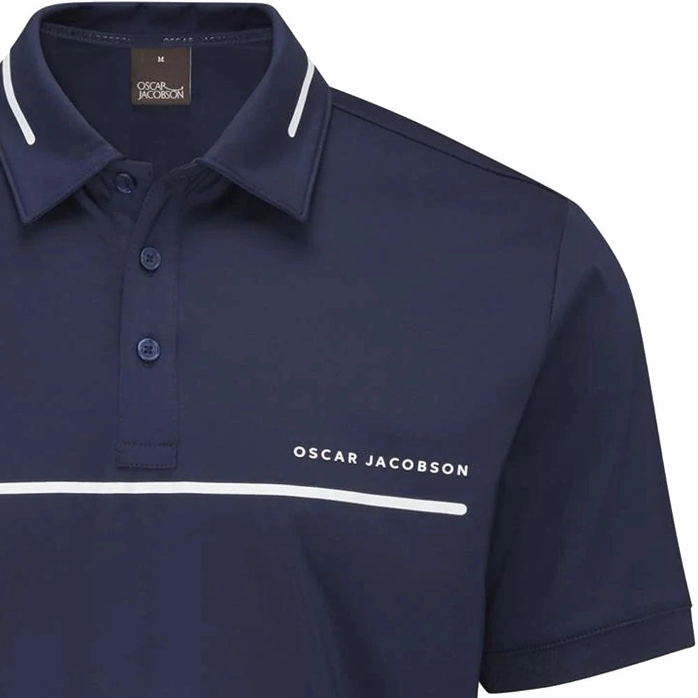 Eco friendly materials Oscar Jacobson Marsden Polo Shirt - Navy/White