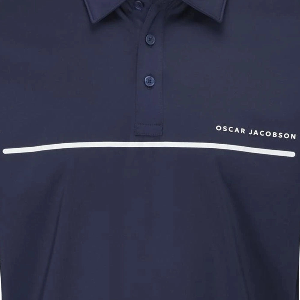 Layering Must-Have Oscar Jacobson Marsden Polo Shirt - Navy/White