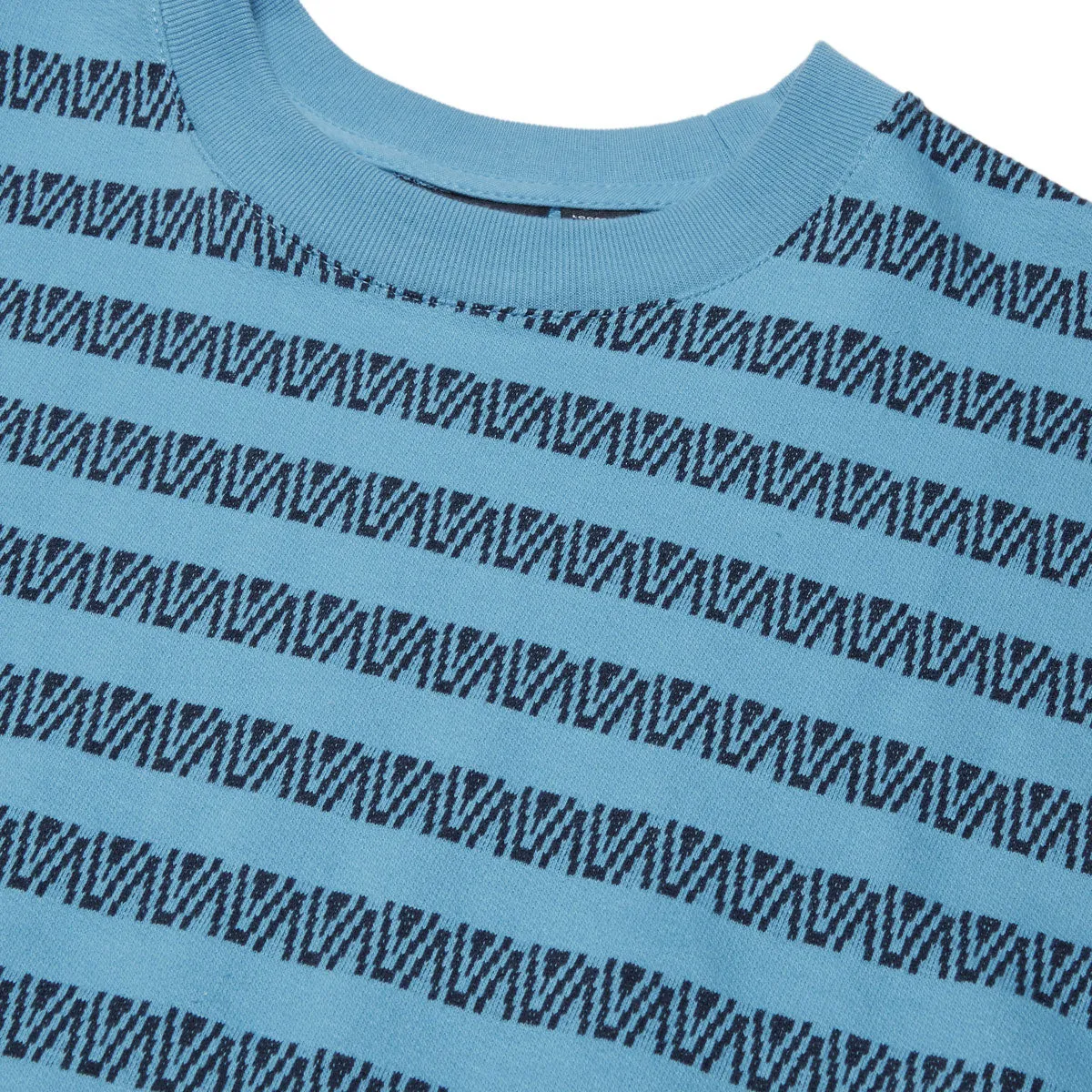 Wrinkle-Resistant Lightweight Layer Vans Palmer Jacquard Knit Shirt - Heritage Blue