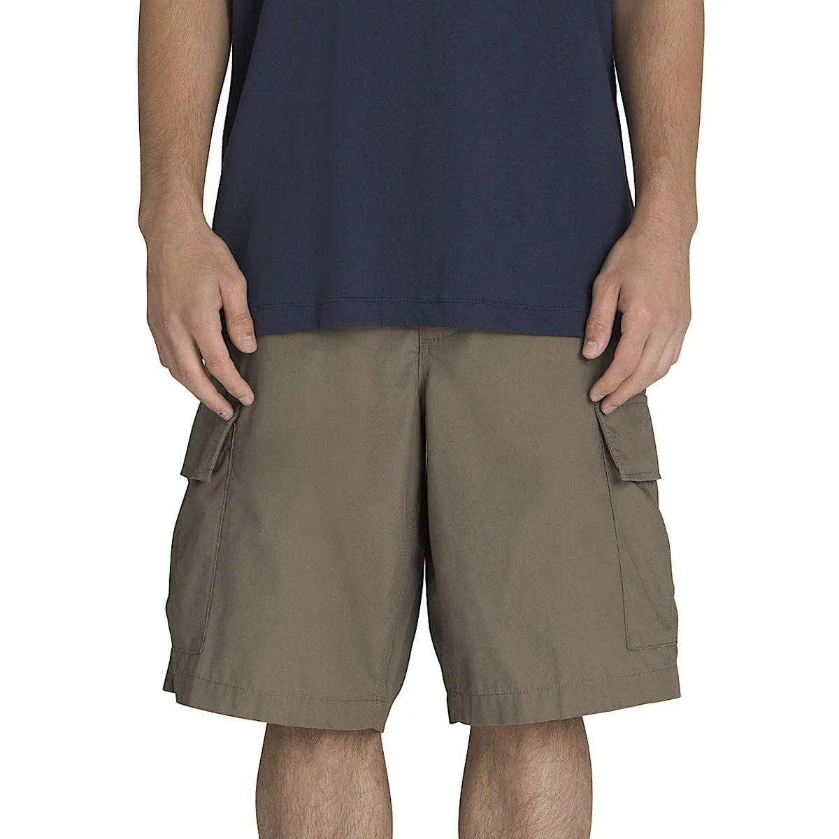 denim material Vans Service Cargo Loose Shorts - Bungee Cord