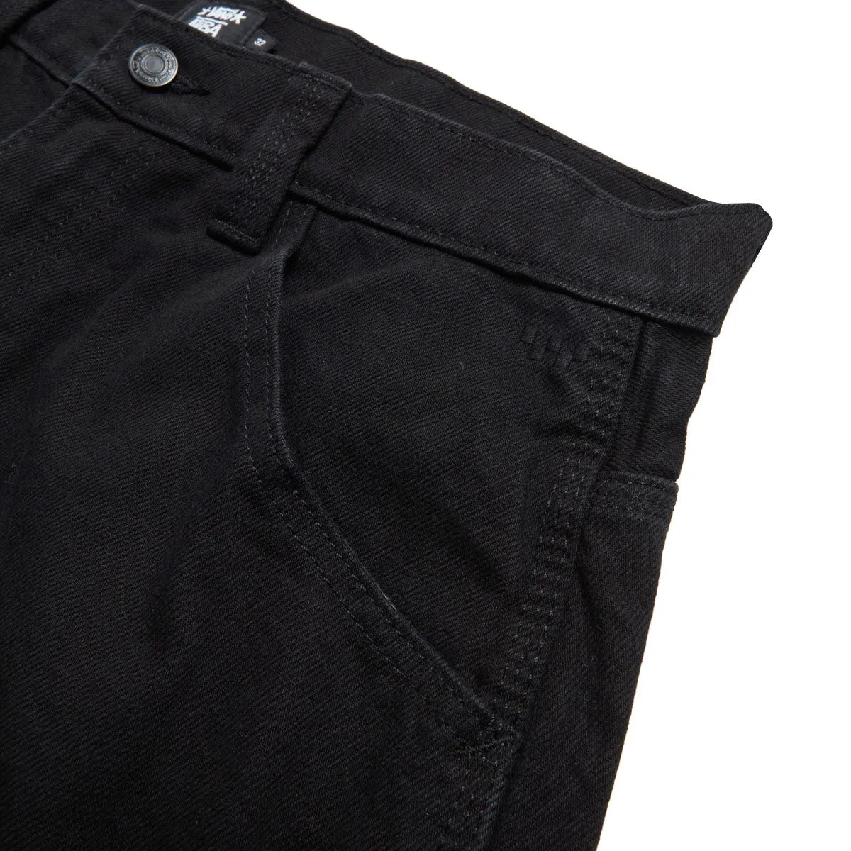 Performance Fit Cozy Look Vans Skate Check 5 Loose Denim Jeans - Black Denim