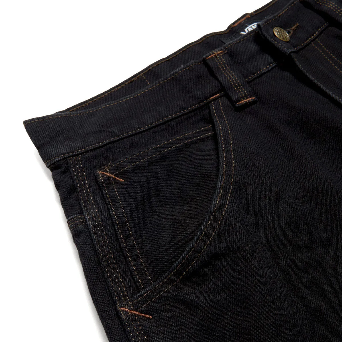 Layering Comfort Tall Length Vans Skate Loose Bootcut Denim Jeans - Black