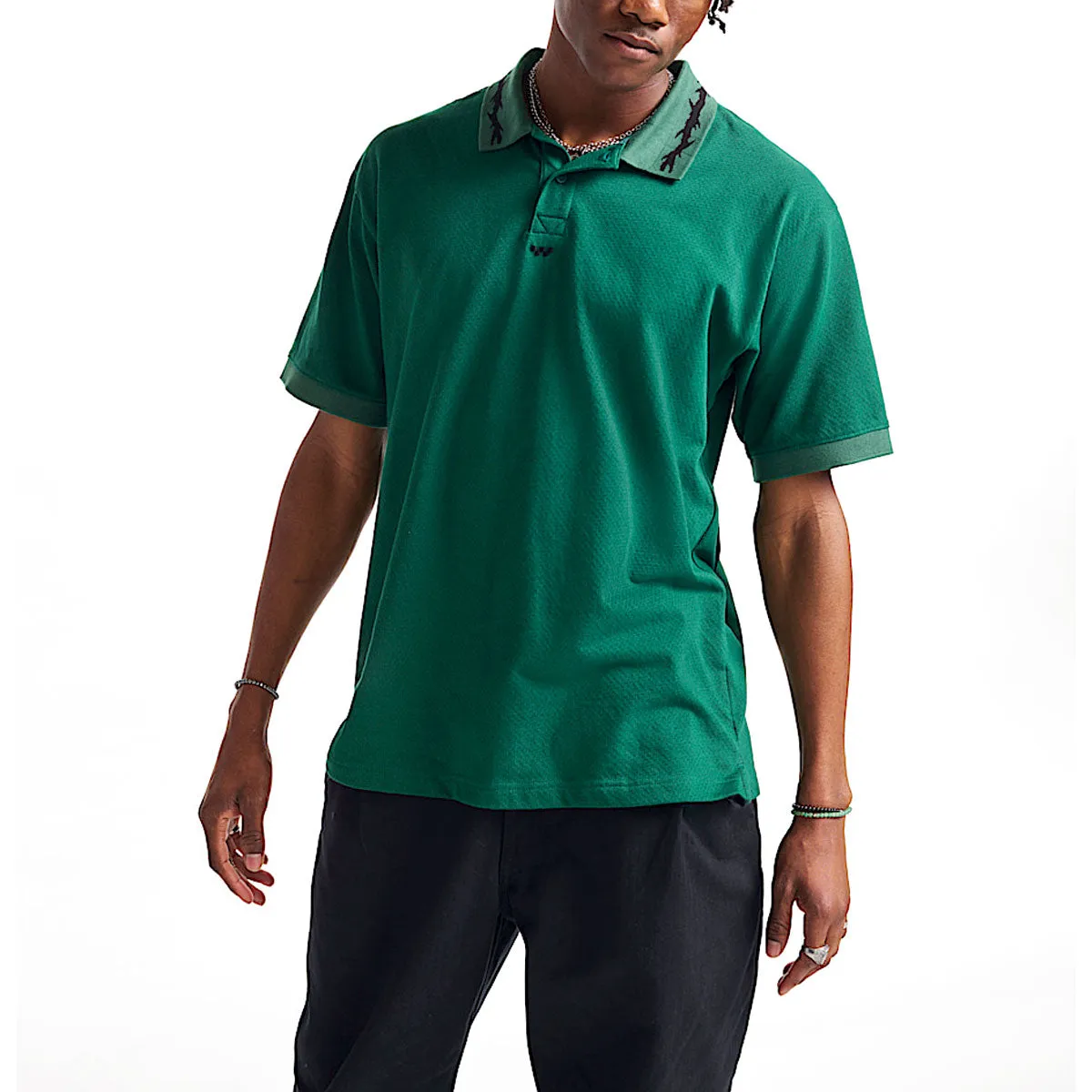 Vans Skate Mesh Polo Shirt - Rain Forest Beach Ready