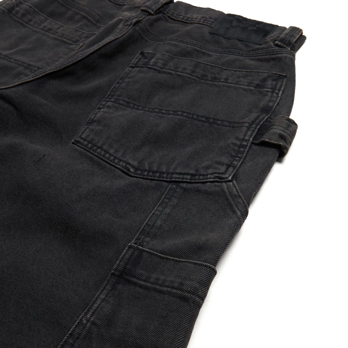 Everyday Ready Vans Skate Utility Loose Denim Shorts - Black Denim