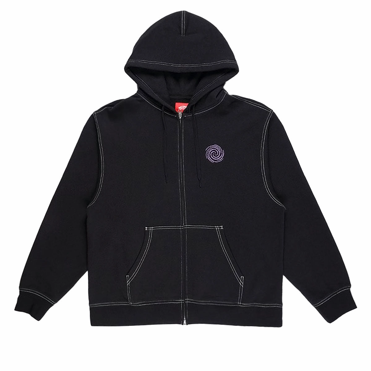 Vans Skate Swirl Zip Hoodie - Black Eco Conscious Dyes