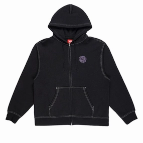 Vans Skate Swirl Zip Hoodie - Black Eco Conscious Dyes