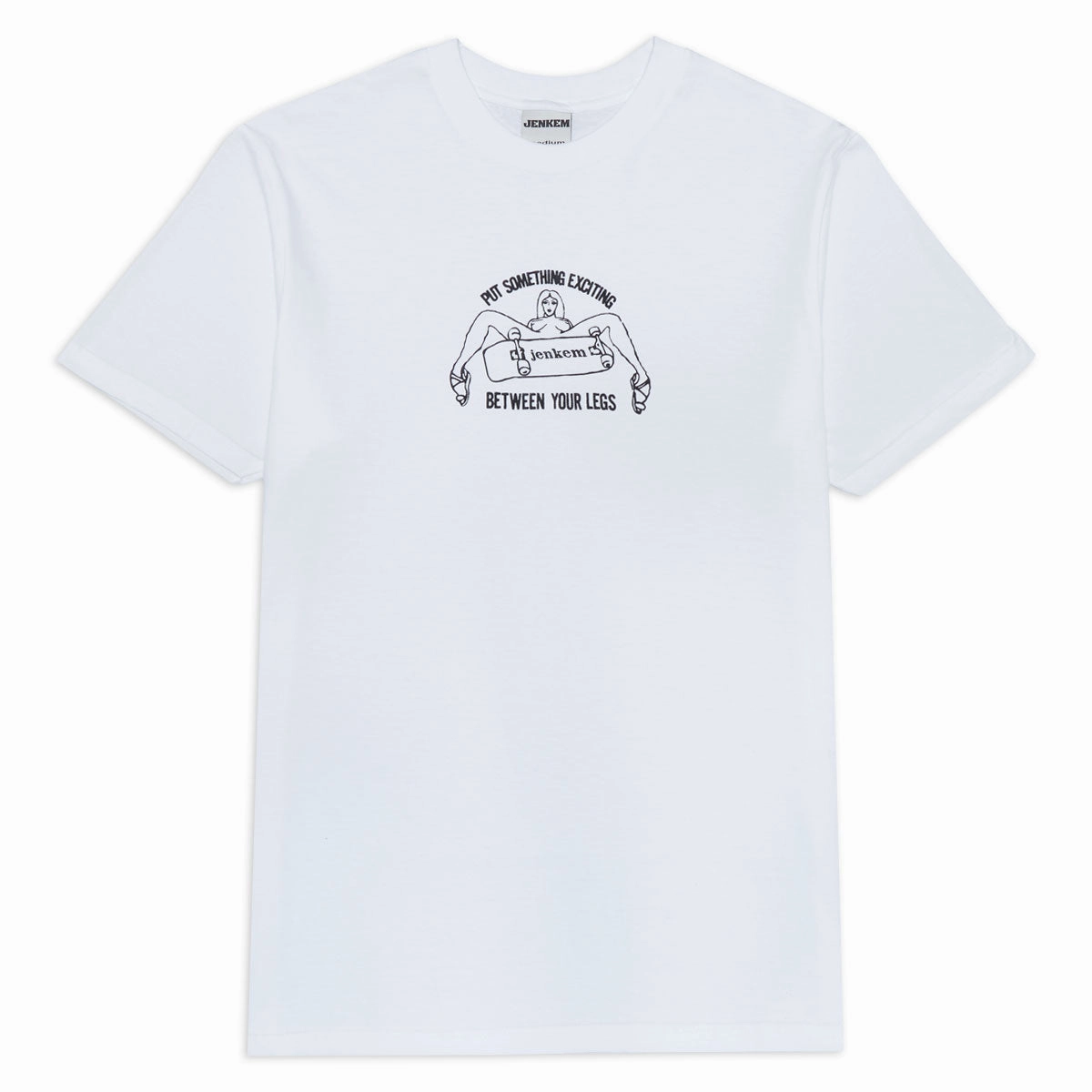 Jenkem Legs T-Shirt - White Stylish Essential