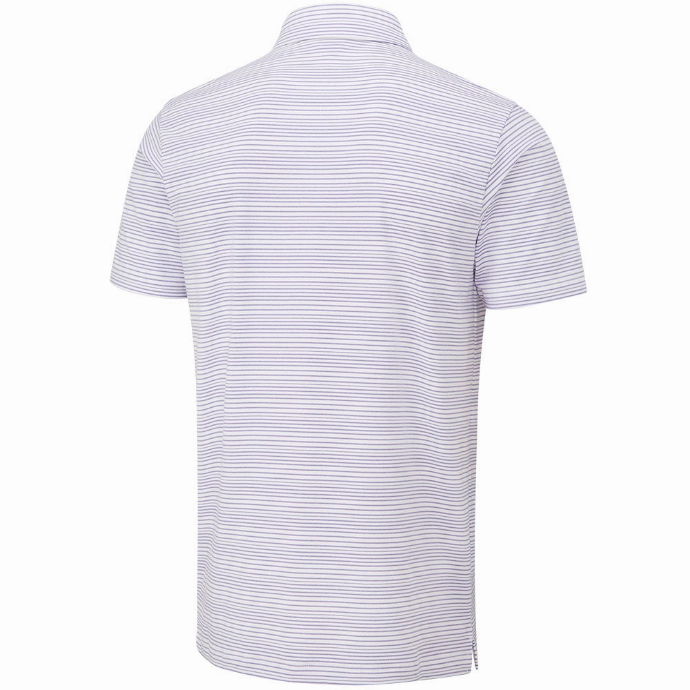 Ping Alexander SensorCool Polo Shirt  - White/Violet NonIrritating Fabric
