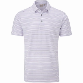 Ping Alexander SensorCool Polo Shirt  - White/Violet Fashion Layer