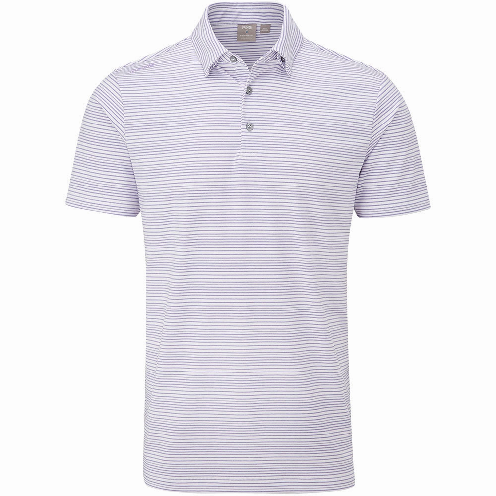 Ping Alexander SensorCool Polo Shirt  - White/Violet Fashion Layer