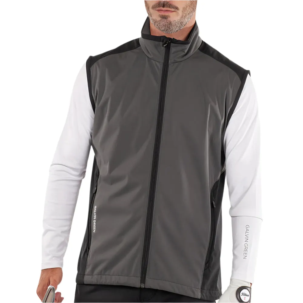 Galvin Green Leo Windproof Gilet - Forged Iron/Black enjoyment