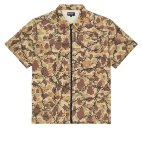 RIPNDIP Wired Zip Up Shirt - Tan Sustainable Weave