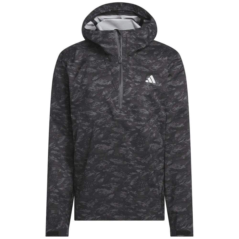 adidas Ultimate365 Tour CLIMAPROOF  Parka Waterproof Jacket - Black Hooded Comfort Fit Rubberized Zippers