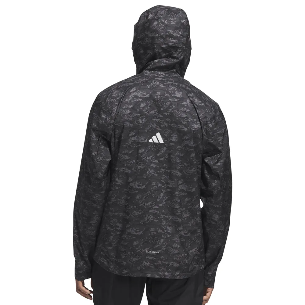 adidas Ultimate365 Tour CLIMAPROOF  Parka Waterproof Jacket - Black Belted Waist Heavyweight Fabric