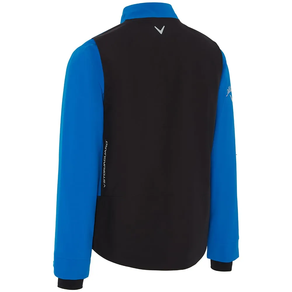 Houndstooth Print Callaway Stormguard III Waterproof Jacket - Lapis Blue