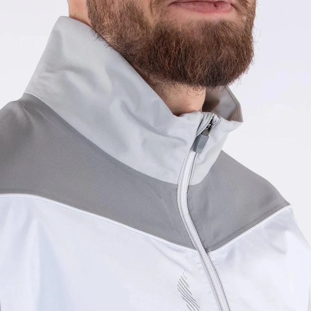 Quilted Interior Softshell Coating Galvin Green Armstrong GORE-TEX Paclite Waterproof Jacket - Cool Grey/Sharkskin/White