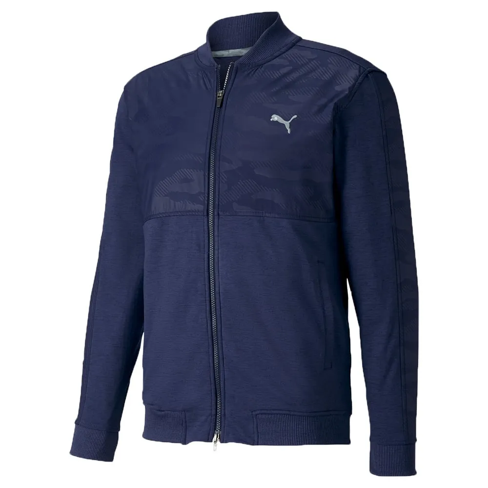 Mid Length Cut Eco Friendly Recycled Material Puma Cloudspun Camo Jacket - Peacoat
