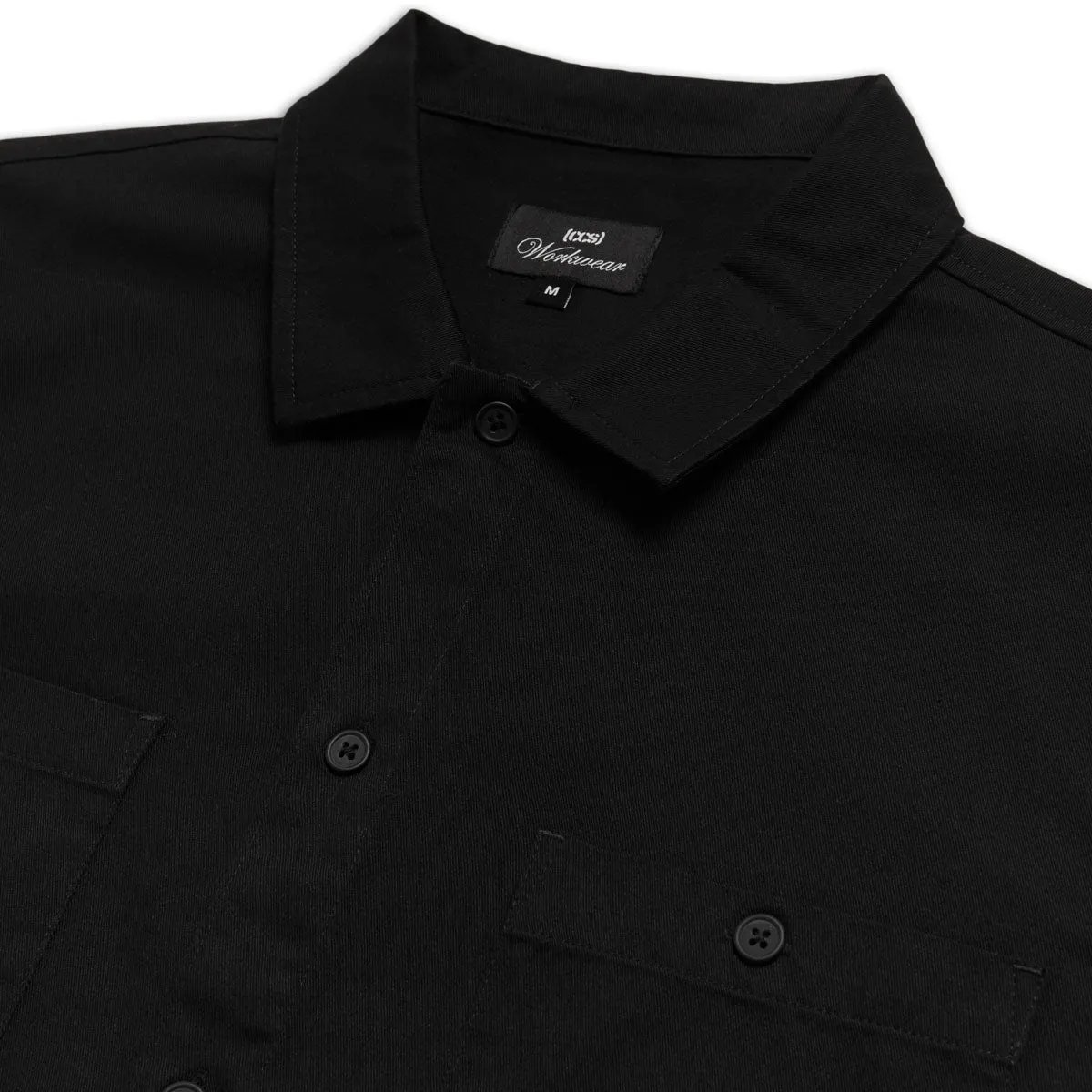 CCS Heavy Cotton Work Shirt - Black Solid Color