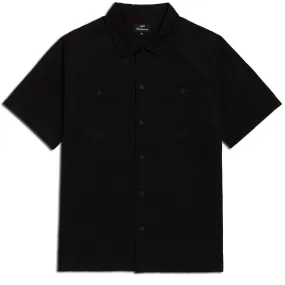 Layered Sleeve Cuffs CCS Heavy Cotton Work Shirt - Black