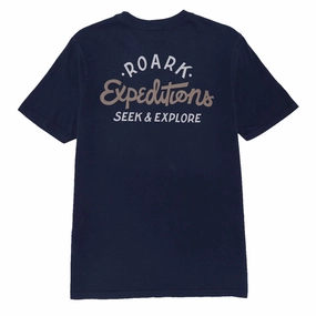 Roark Sign Writer T-Shirt - Navy Basic Top Minimal Outfit