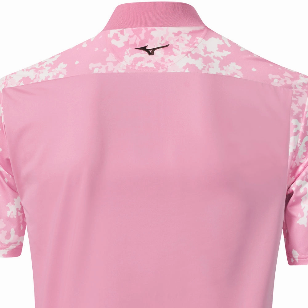 Universal Silhouette Mizuno Floral GC Polo Shirt - Lilac Sachet