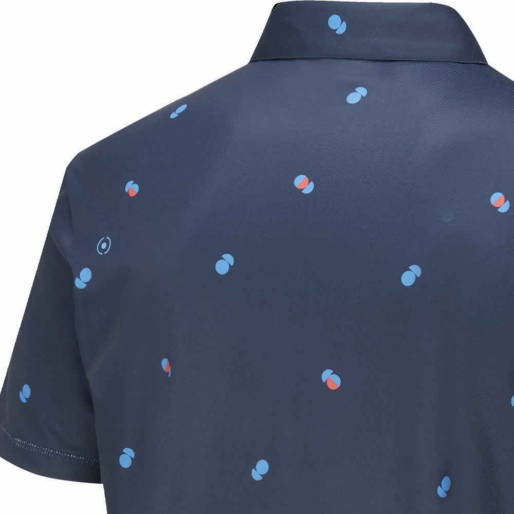 Fashionable Piece Quick-Drying Shirt Ping Two Tone SensorCool Polo Shirt - Navy/Poppy