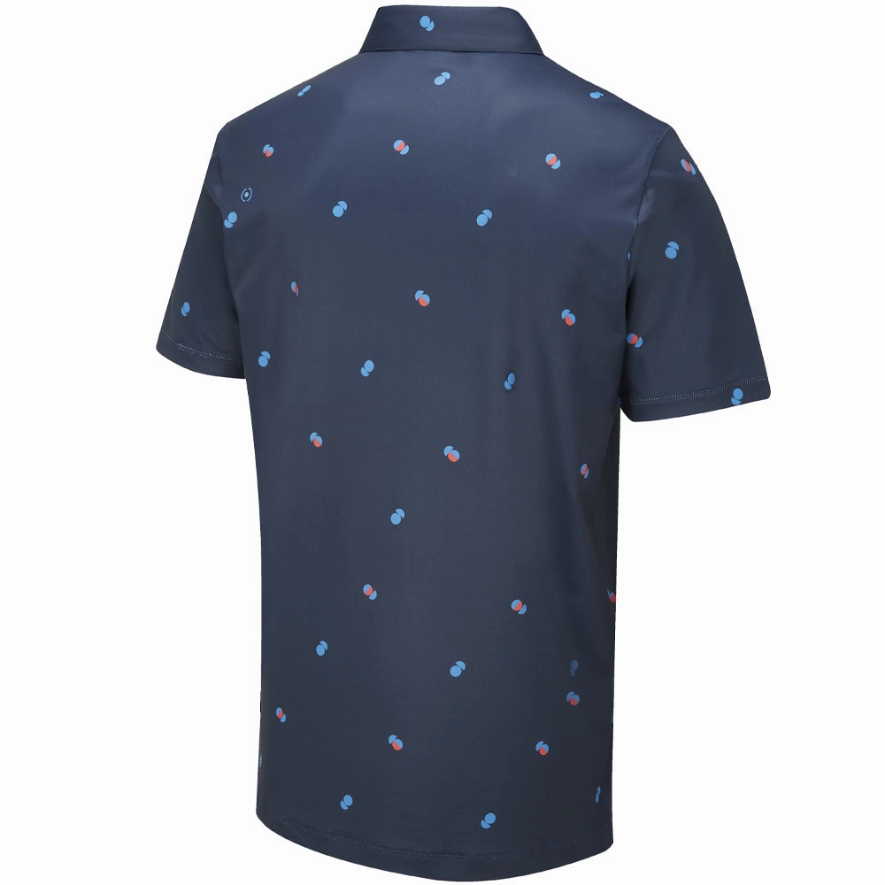 Perfect Wear Relaxed Design Ping Two Tone SensorCool Polo Shirt - Navy/Poppy
