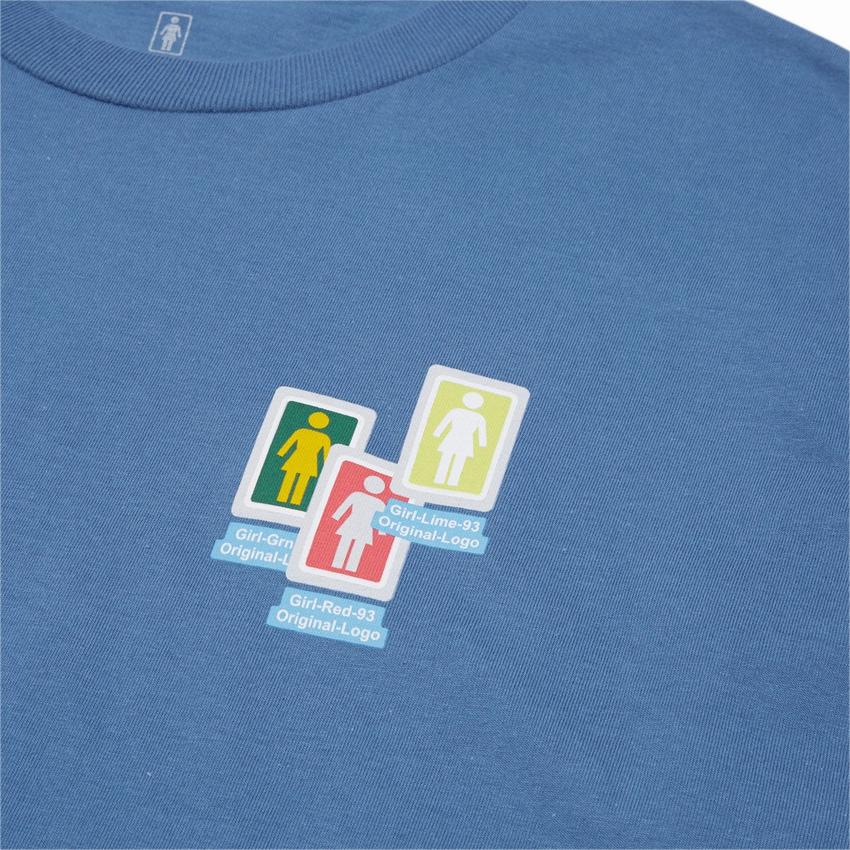 Girl Desktop Chaos T-Shirt - Harbor Blue Holiday Style Trend