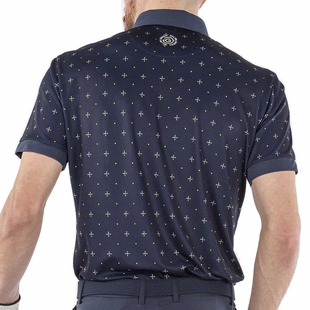 Comfort Apparel Galvin Green Marlow Ventil8  Polo Shirt - Navy/Lime