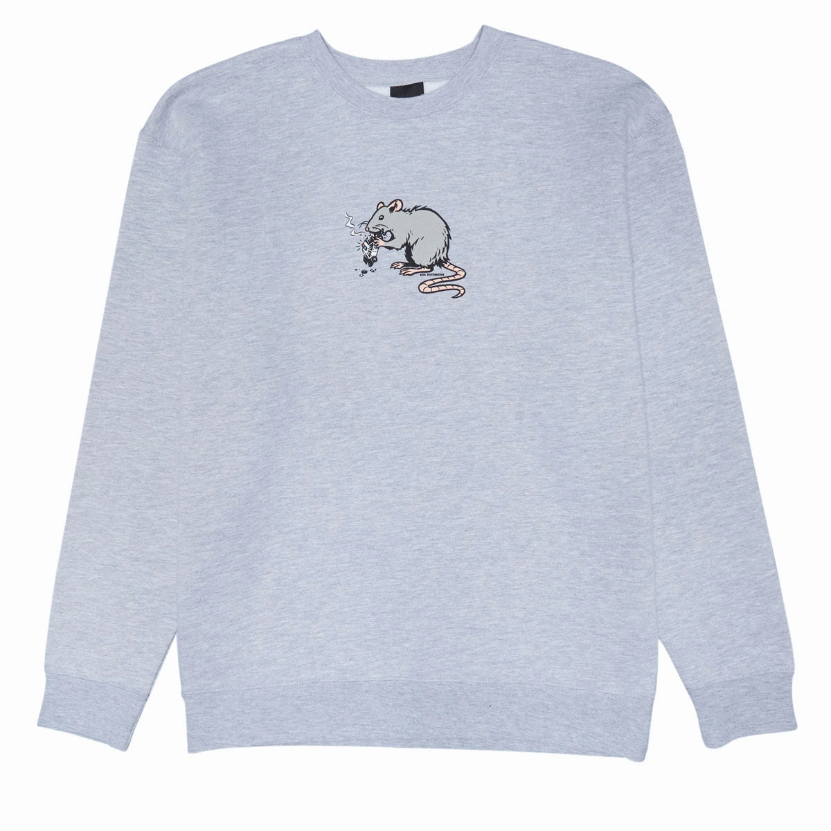 Easter wear Real Street Cleaner Sweatshirt - Grey Heather/Multi Color Print